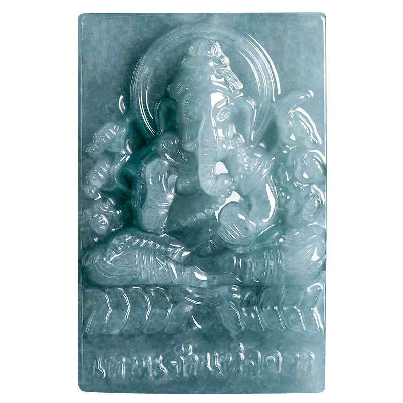 Good Fortune Jade Pendant Necklace,Natural Grade A Certified Myanmar Jadeite