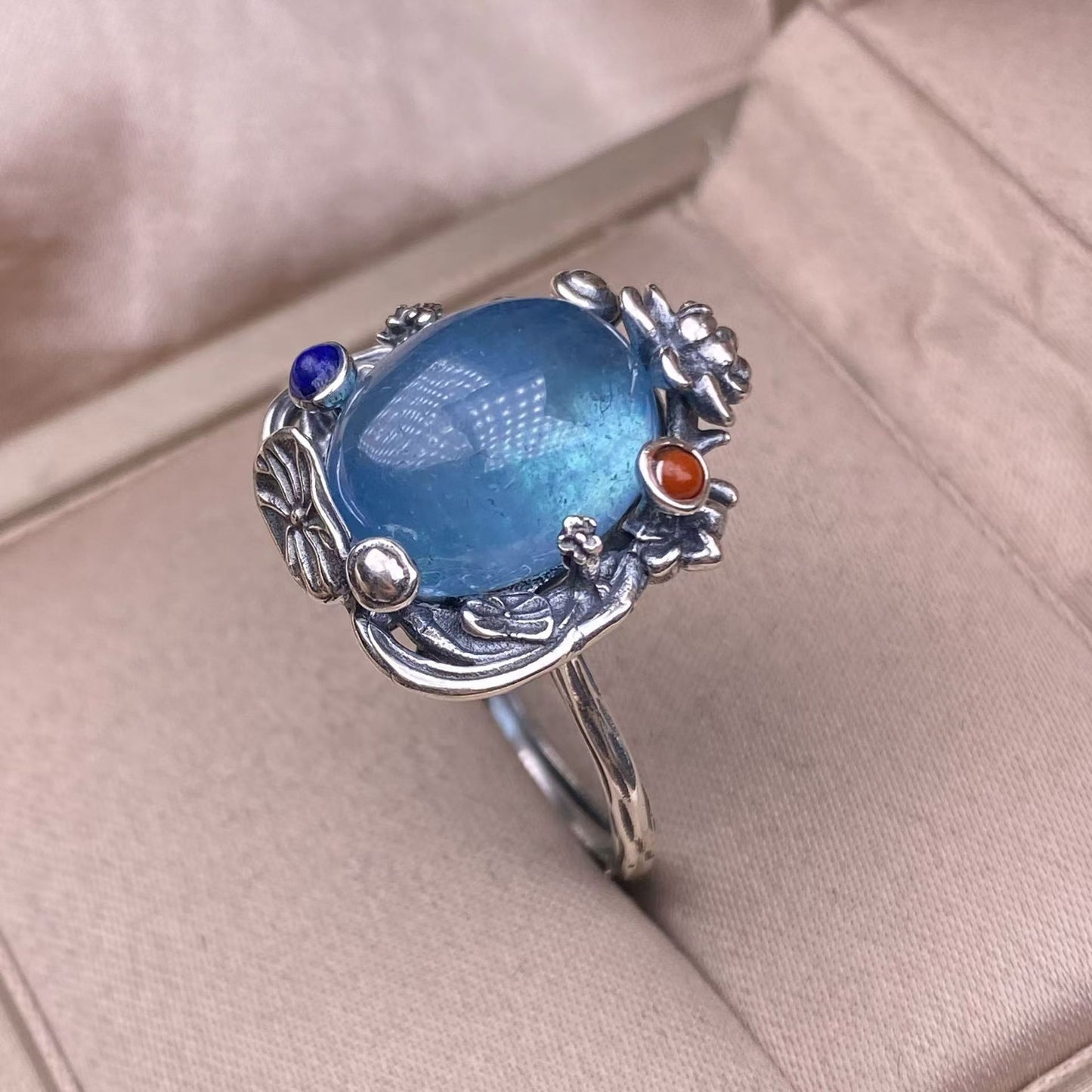 aquamarine S925 ring