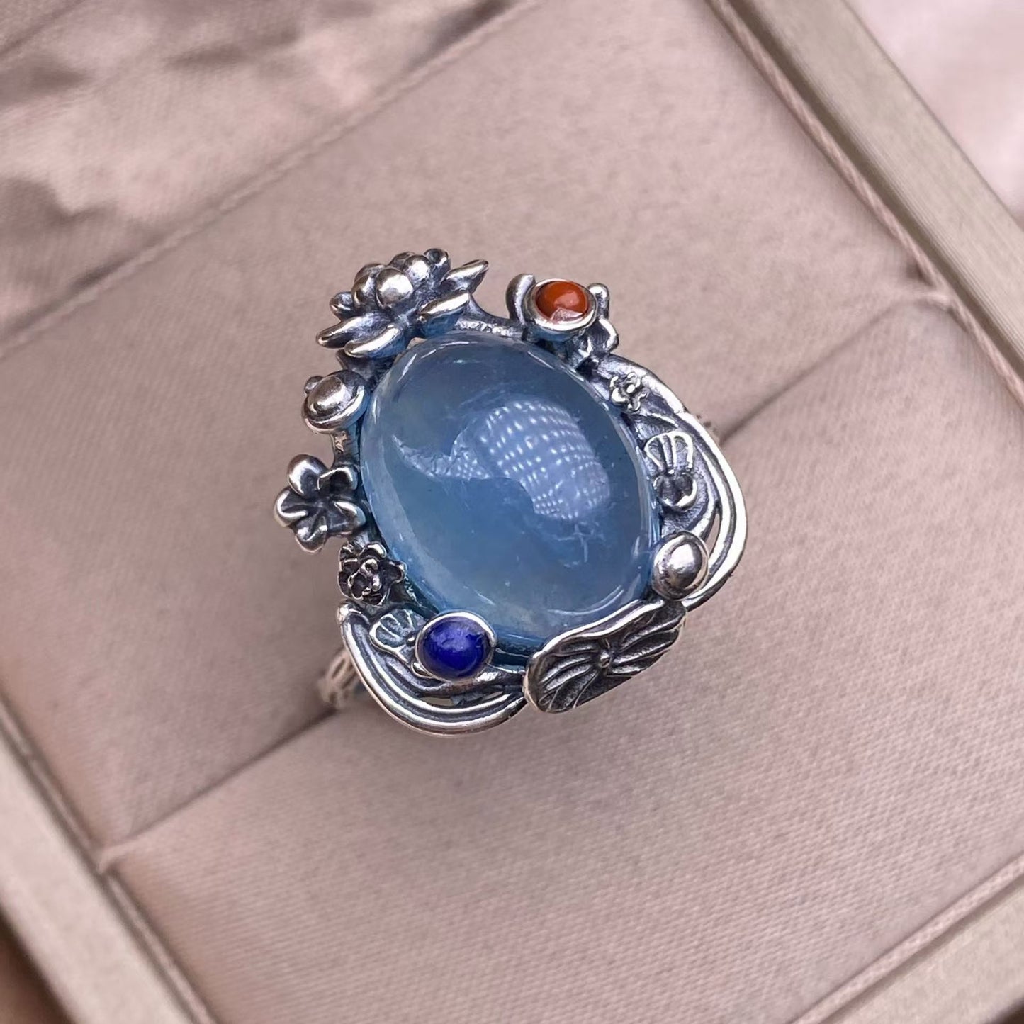 aquamarine S925 ring