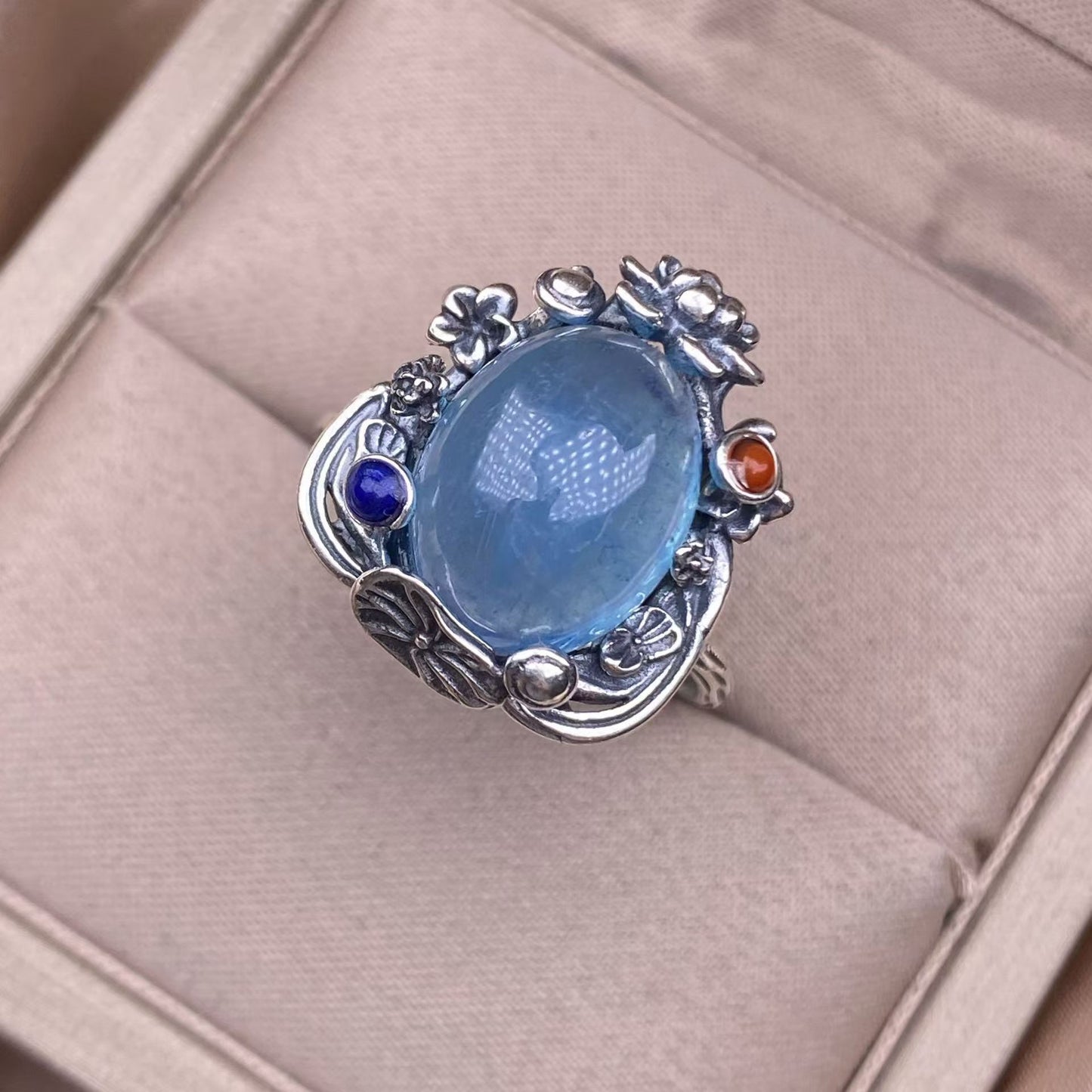 aquamarine S925 ring