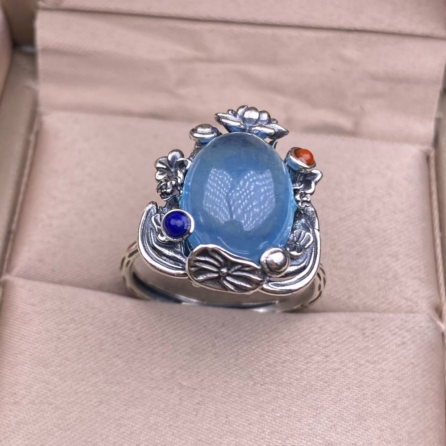 aquamarine S925 ring