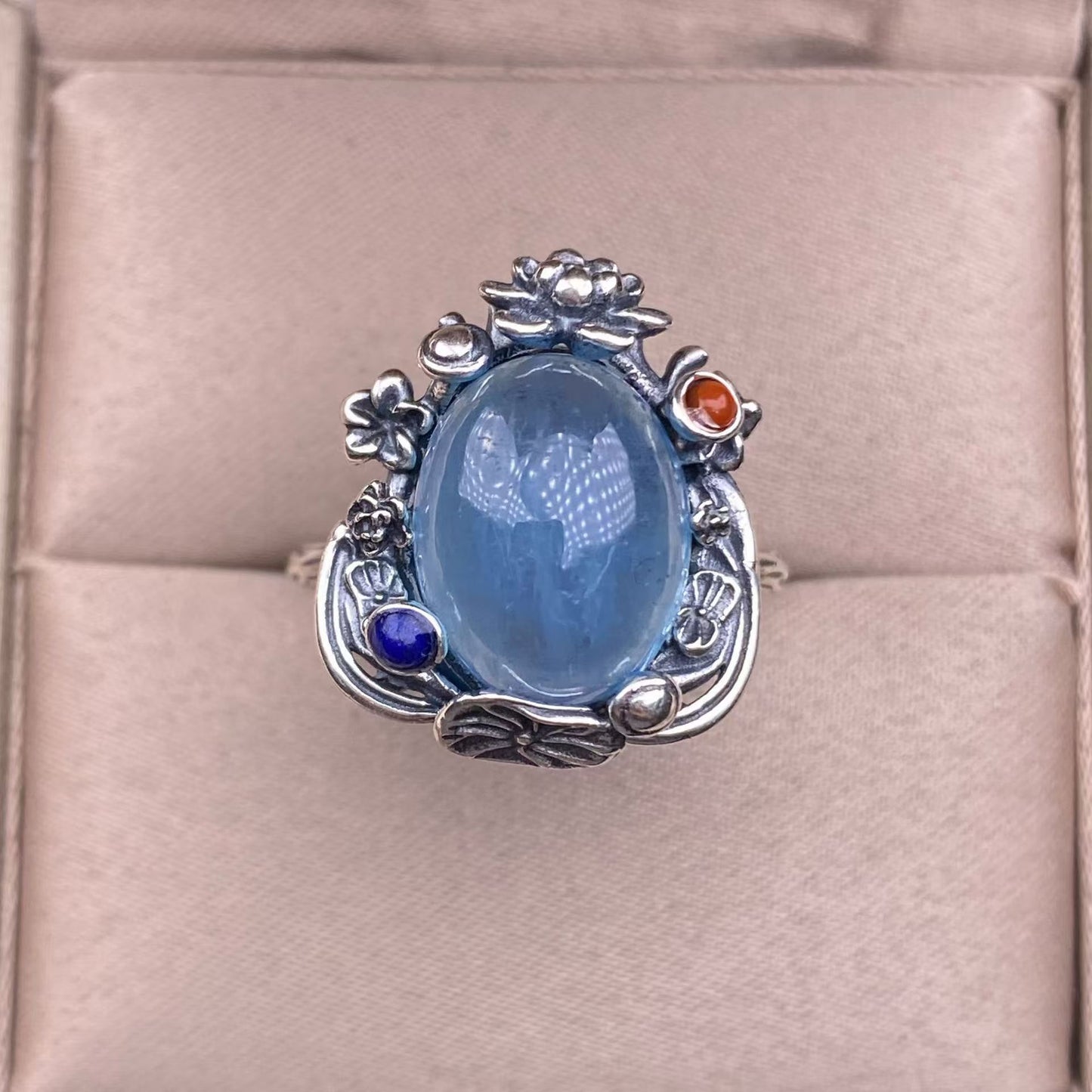 aquamarine S925 ring