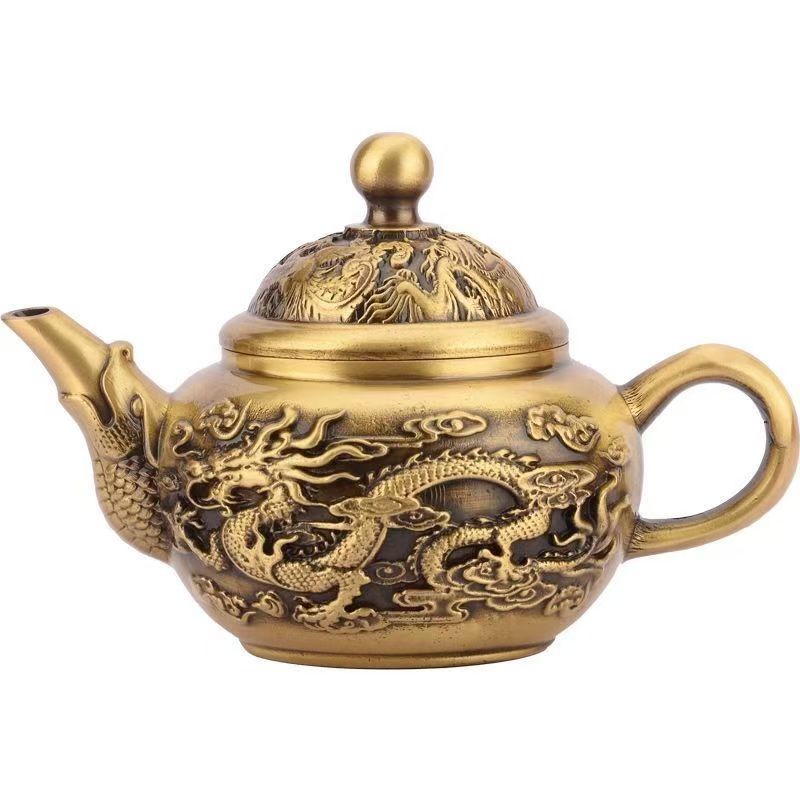 copper tea cup ,teapot