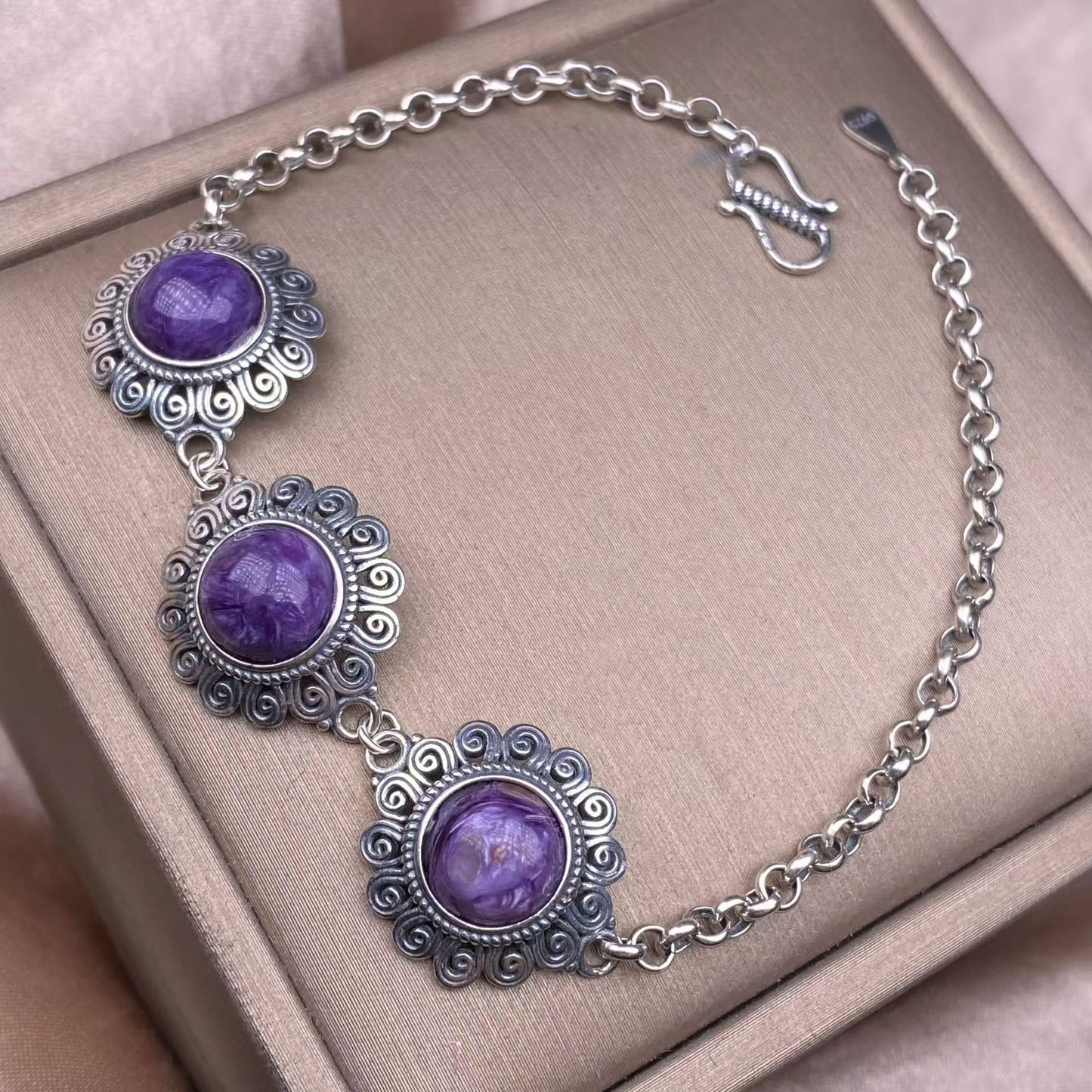 charoite bracelet S925
