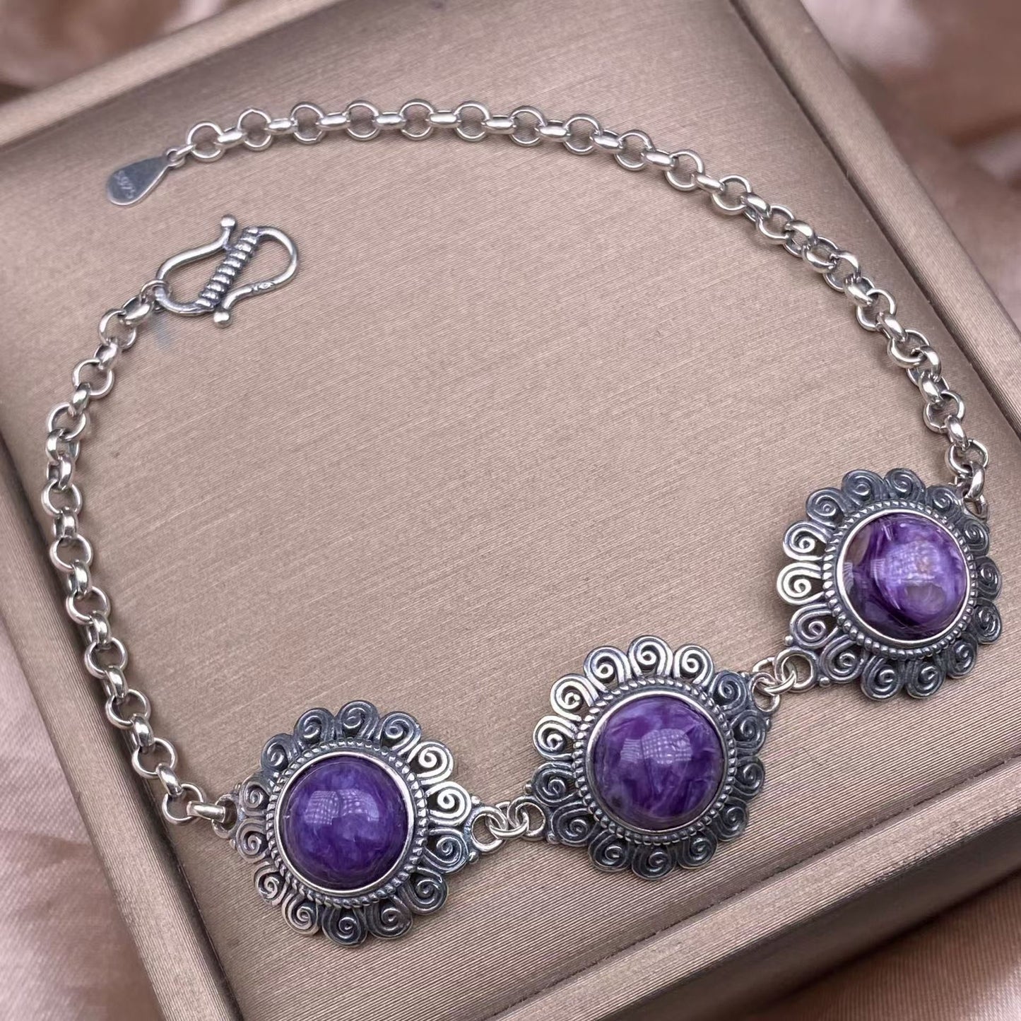 charoite bracelet S925