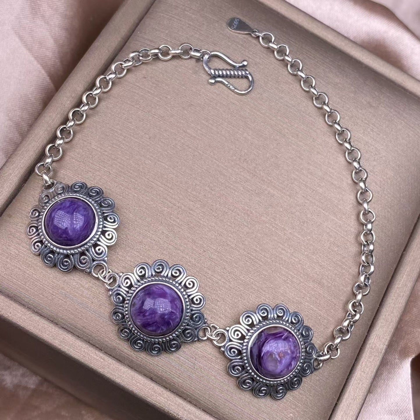 charoite bracelet S925