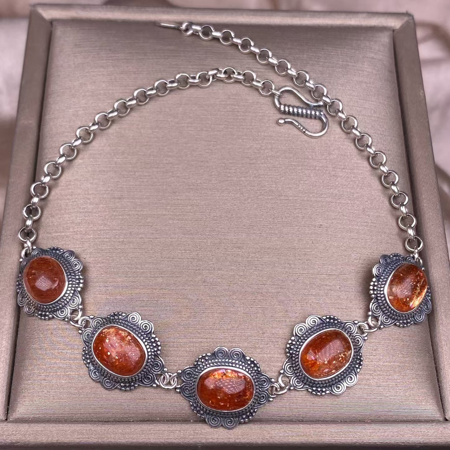 sunstone bracelet S925