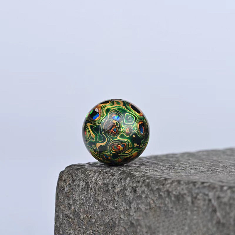 Lacquer Beads Opal Inclusion Various colors 12mm