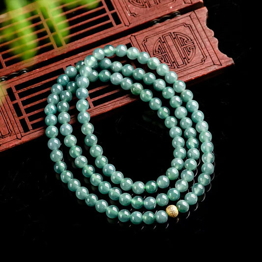 Good Fortune Jade Pendant Necklace,Natural Grade A Certified Myanmar Jadeite