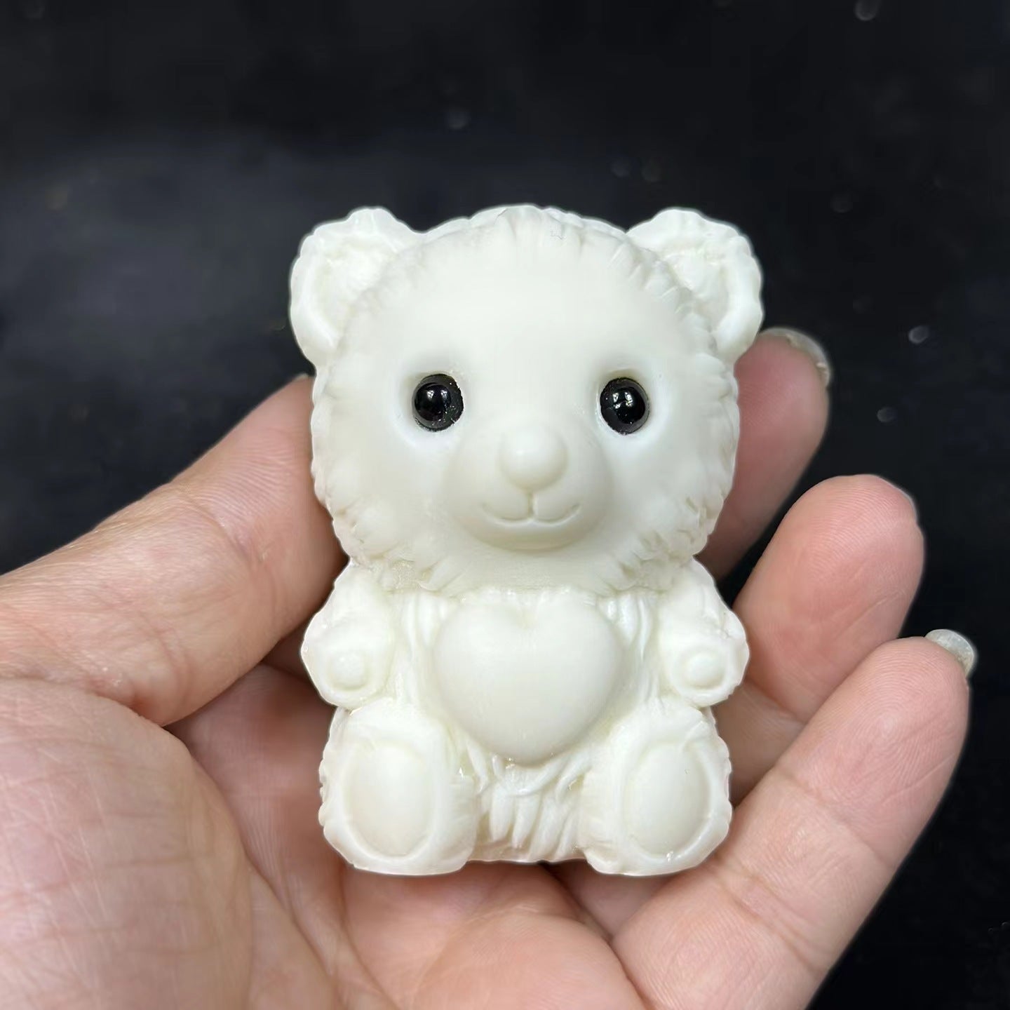 Ivory Nut Carving Adorable Mini Home Decor