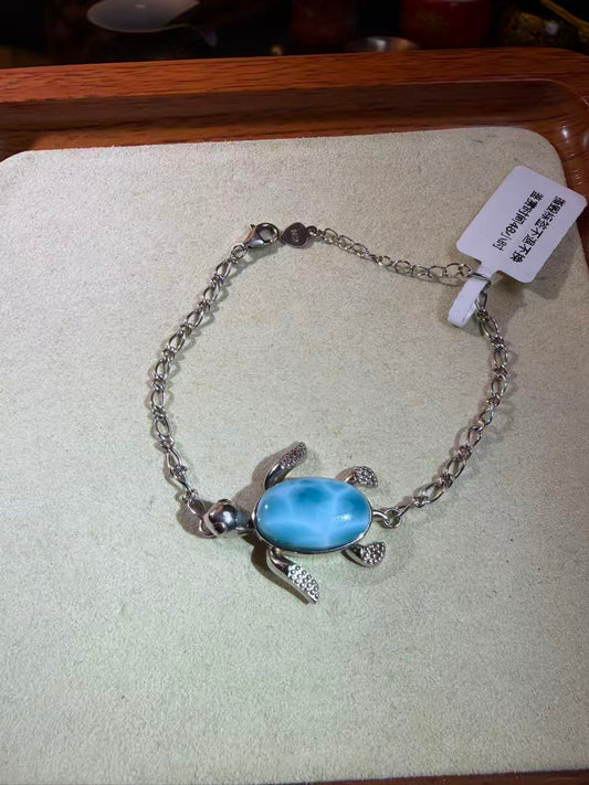 AAAAA larimar turtle bracelet