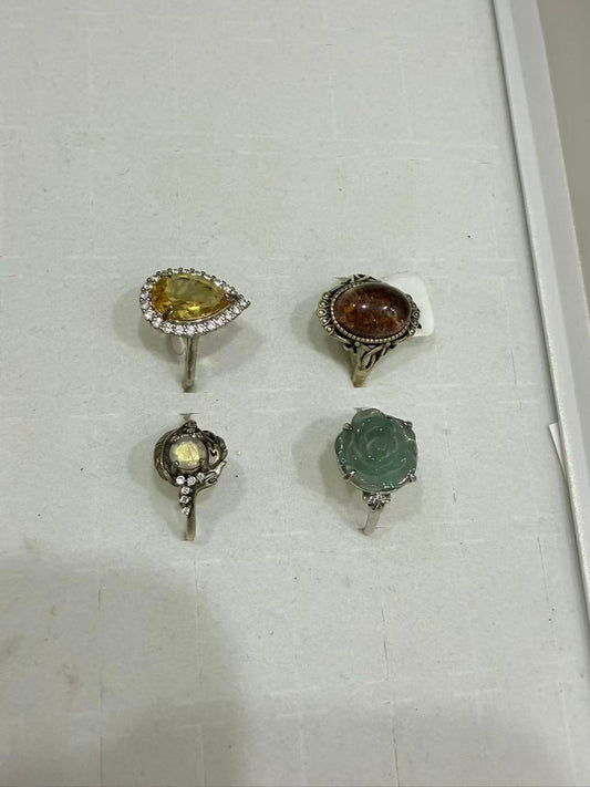 AAAAA crystal rings